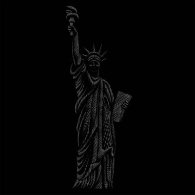 Özgürlük Anıtı, basitçe vektör çizimi 