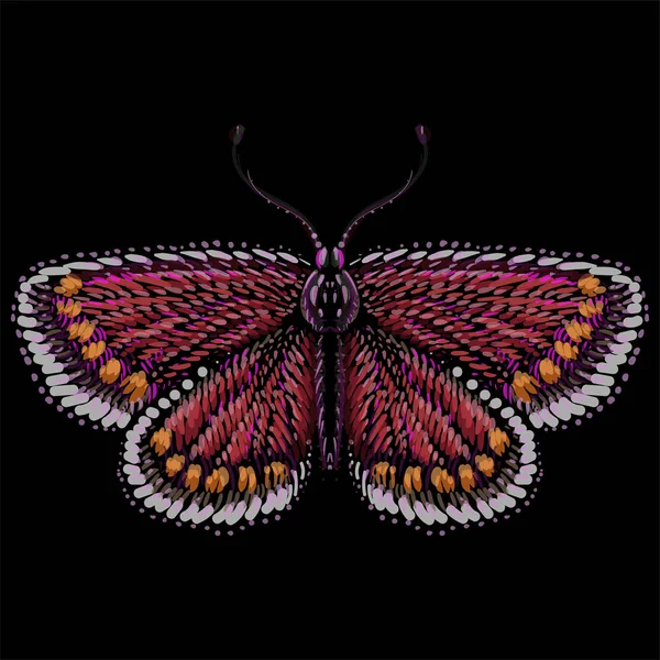 Logotipo Mariposa Para Tatuaje Diseño Tela Ilustración Vectorial Simple — Archivo Imágenes Vectoriales