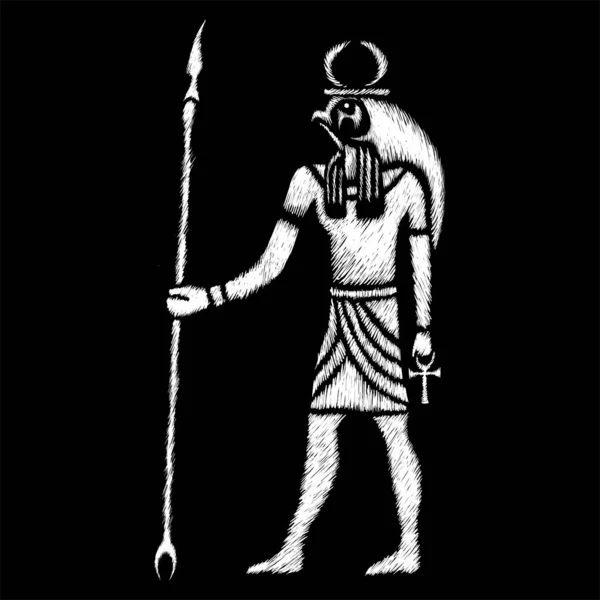 Mısır Tanrısı Basitçe Vektör Illüstrasyonu — Stok Vektör