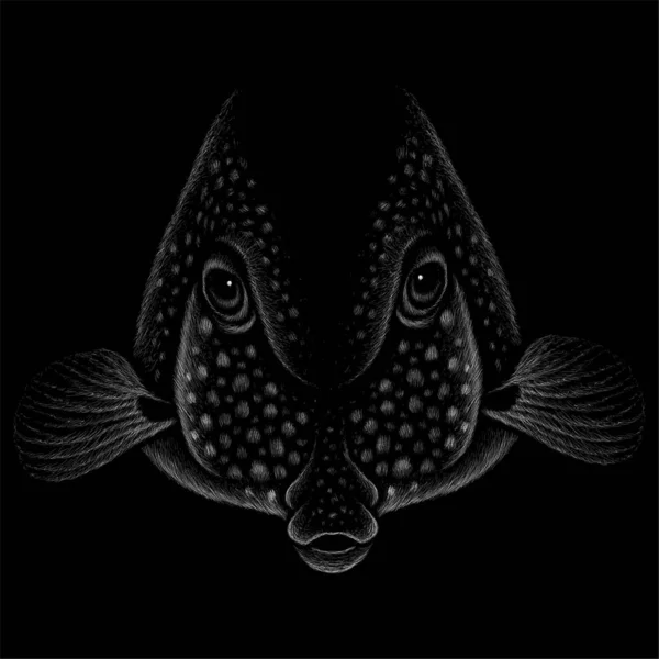 Рибний Плакат Просто Векторна Ілюстрація — стоковий вектор