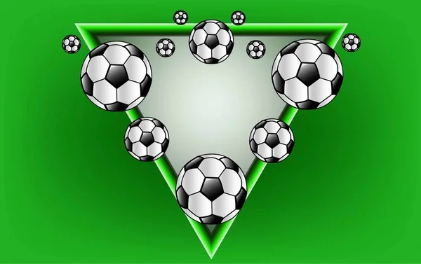 Triangolo Calcio Semplicemente Illustrazione Vettoriale — Vettoriale Stock