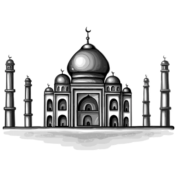 Cartaz Mesquita Simples Ilustração Vetorial —  Vetores de Stock