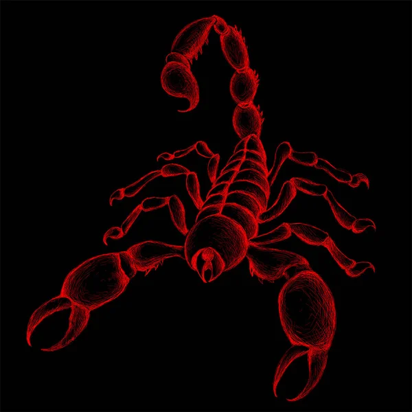 Εικόνα Scorpion Απλά Διανυσματική Απεικόνιση — Διανυσματικό Αρχείο