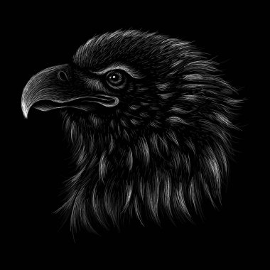 kartal simgesi, basitçe vektör illüstrasyonu 