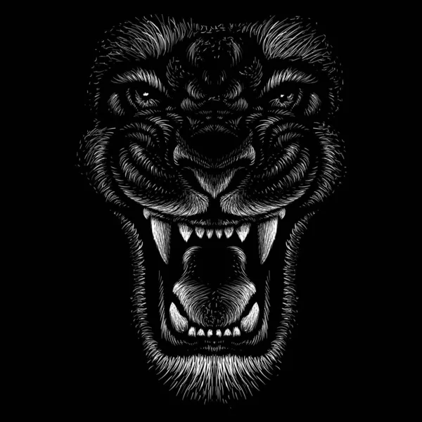 Dövme ya da kumaş tasarımı için aslan logosu, basitçe vektör çizimi  