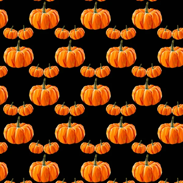 Pumpkins Seamless Pattern Simply Vector Illustration — Stock Vector