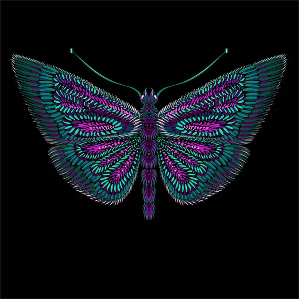 Logo Vectoriel Papillon Pour Tatouage Shirt Design Tenues — Image vectorielle