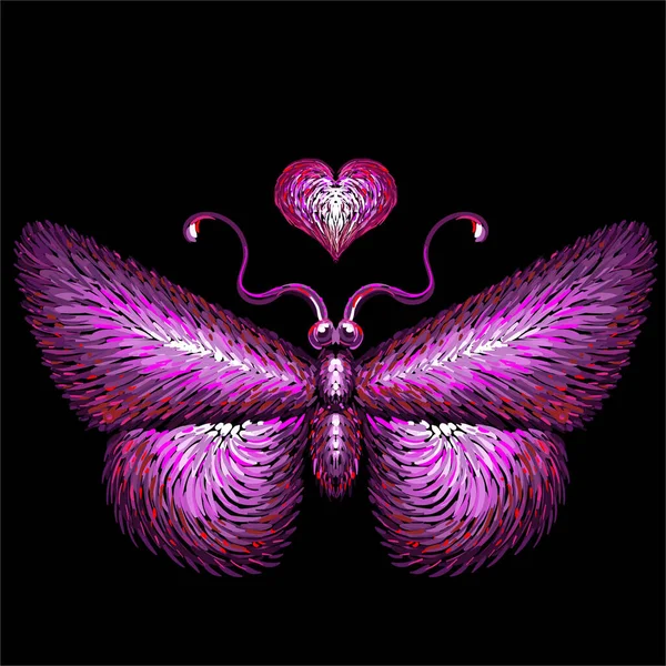 Векторний Логотип Метелик Татуювання Або Дизайну Футболок Або Одягу — стоковий вектор