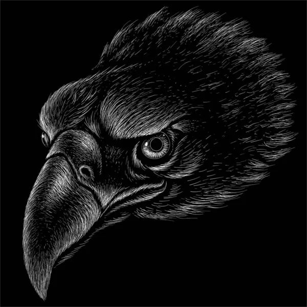 Vector Logo Águila Para Tatuaje Camiseta Diseño Outwear — Archivo Imágenes Vectoriales