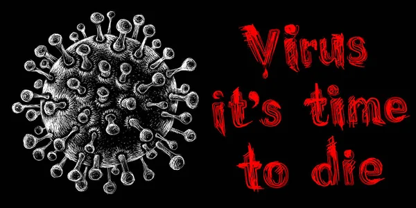 电晕病毒细菌的病媒绘图 — 图库矢量图片