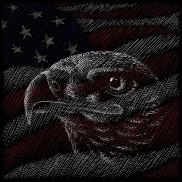 Векторна Ілюстрація День Незалежності Сша Липня Орел — стоковий вектор