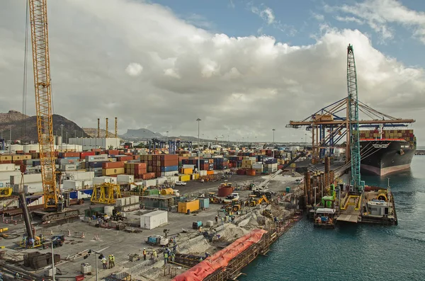 Lot Rapairing Work Port Port Louis Mauritius — Stock Photo, Image