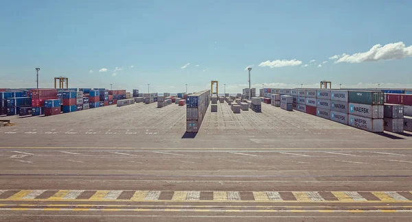 Lot Containers Waits Ship Port Port Reunion — Stock Photo, Image