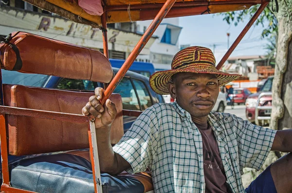 Taxikář Hnis Hnis Madagaskaru Toamasina Srpen 2016 — Stock fotografie