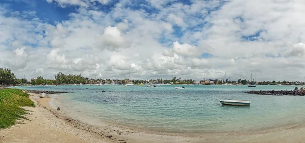 Blue water of the Grand Bay in Mauritius