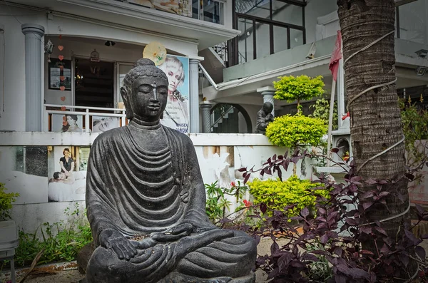 Staty Buddha Gatan Mauritius Aug 2016 — Stockfoto