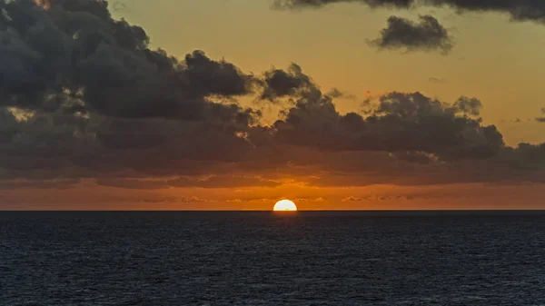 Metade Sol Oceano Índico — Fotografia de Stock
