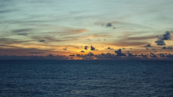 Colorido Pôr Sol Vívido Oceano Índico — Fotografia de Stock