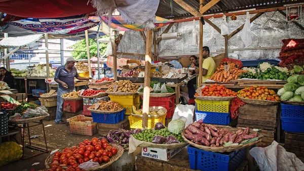 Dużo Warzyw Rynku Port Louis Mauritius Wrz 2016 — Zdjęcie stockowe
