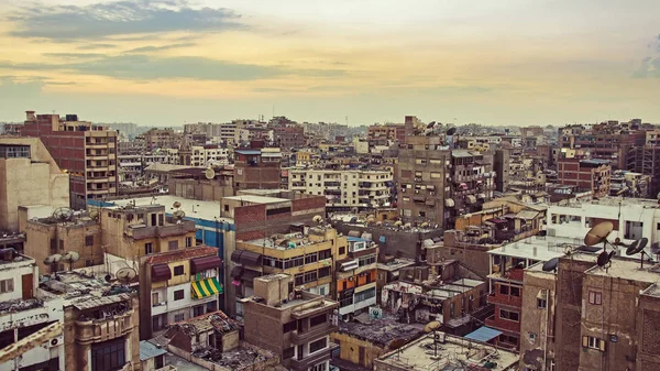 ONT Mısır'ın Port Said şehir günbatımı zamanında görüntüleyin.