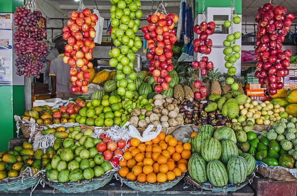 Puesto Con Frutas Frescas Sri Lanka —  Fotos de Stock