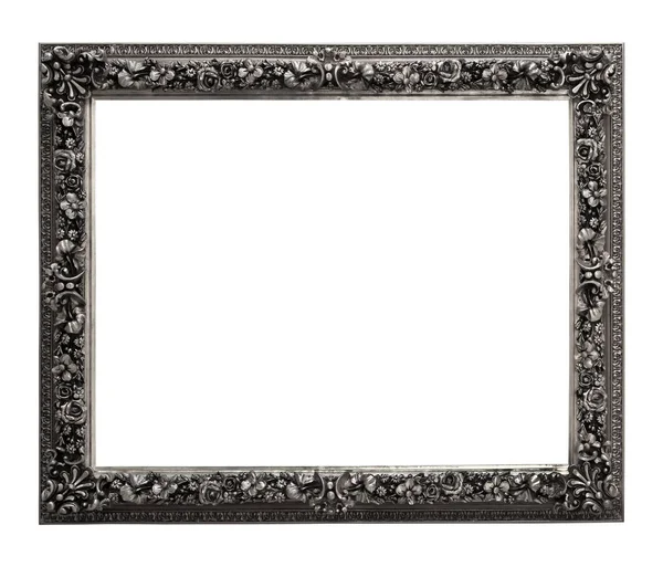 Bronze photo frame isolated with clipping path. — Stock Photo, Image