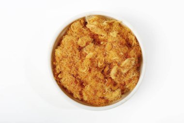 Beyaz fincan izole domuz ipi 