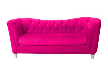 Pembe mobilya izole kırpma yoluyla 