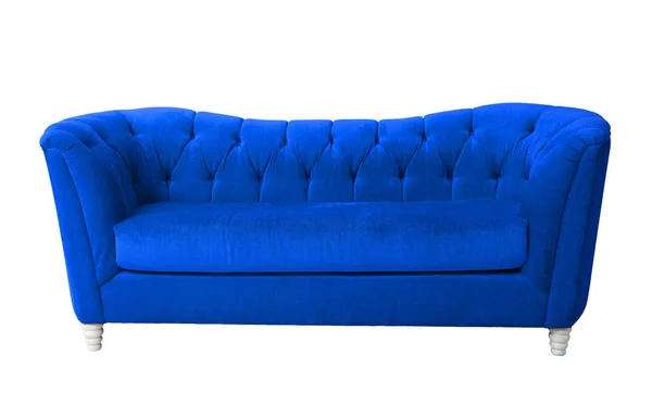 Blue furniture isolated with clipping path — Stock Photo, Image