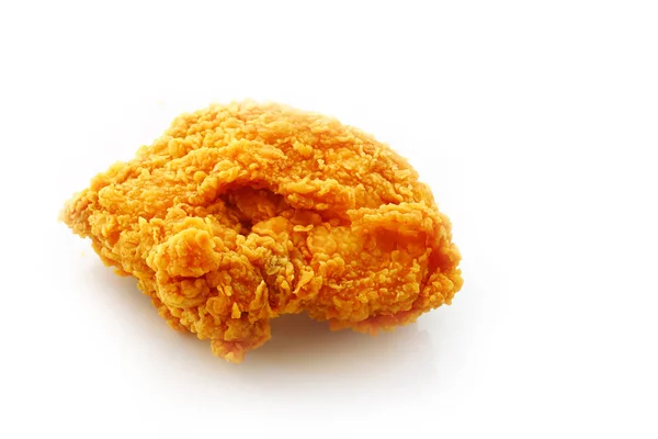 Pollo frito aislado sobre blanco — Foto de Stock