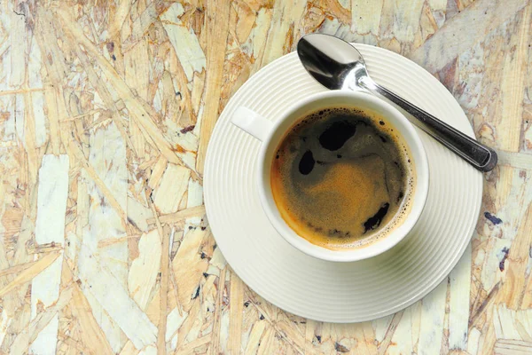 Вид сверху на кофе эспрессо — стоковое фото