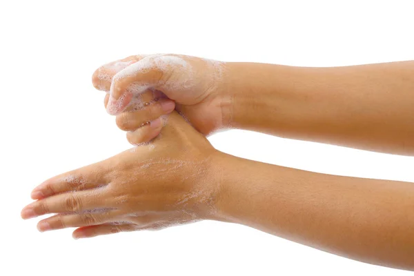 Lavado de manos procedimiento médico paso aislado, Día mundial de lavado de manos . — Foto de Stock
