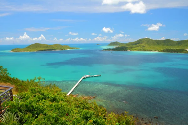 Wunderschöne blaue Meereslandschaft am khao ma cho pier samaesan island chon — Stockfoto