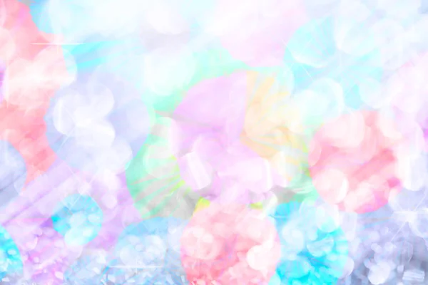 Soft lights blurry on pastel colors with bokeh background. — Stock Photo, Image