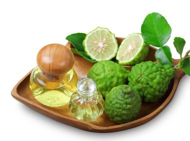 Bergamot şişe esans izole CLI aromatik spa ile