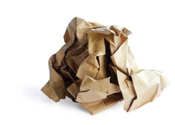Reciclar basura de papel aislada con la ruta de recorte . —  Fotos de Stock