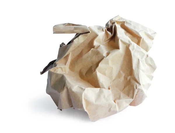 Kırpma yolu ile izole kağıt çöp geri dönüşüm. — Stok fotoğraf