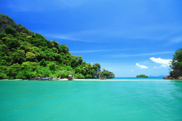 Andaman Denizi Tayland, Tayland ahşap tekneler — Stok fotoğraf