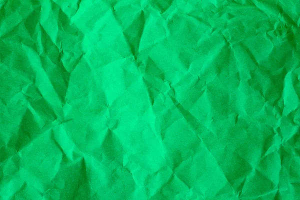 Crumpled of green paper background. — Stock Photo, Image