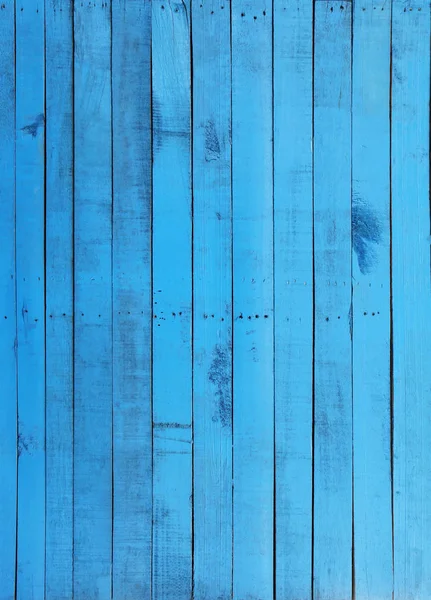 Blue wooden wall — Stock Photo, Image