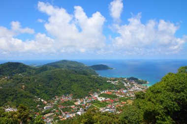 Üstten Görünüm noktası Phuket Tayland at.