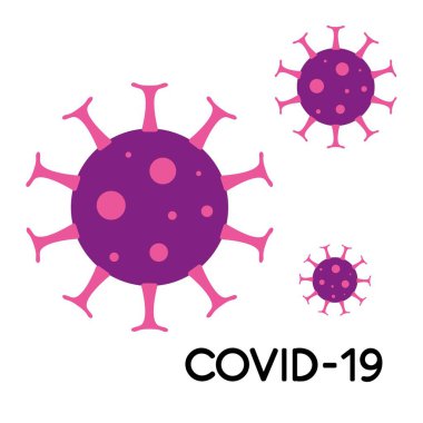 Mikroskop altında bir koronovirüsün kabataslak çizimi