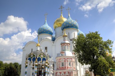 Kutsal bakire Meryem varsayım Katedrali. Kutsal Üçlü St Sergius Lavra. Sergiev Posad, Rusya Federasyonu.