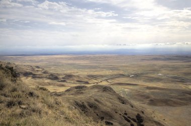 David-Gareja Manastırı çevresinde peyzaj. Gürcistan.