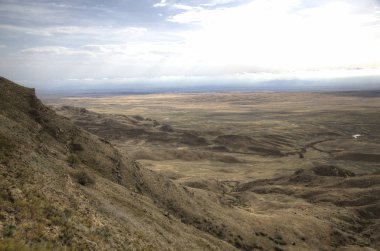 David-Gareja Manastırı çevresinde peyzaj. Gürcistan.