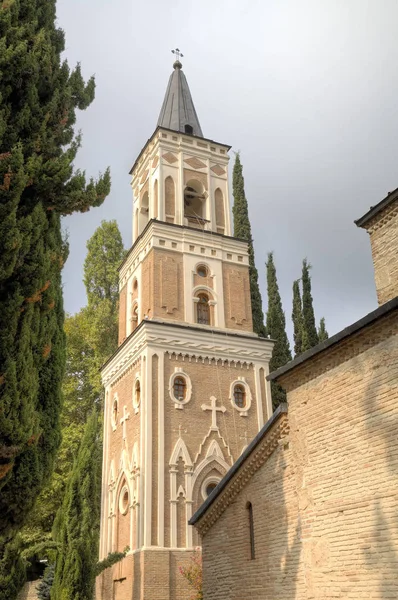 Torre de sino. Mosteiro de Bodbe. Kakheti. Geórgia . — Fotografia de Stock