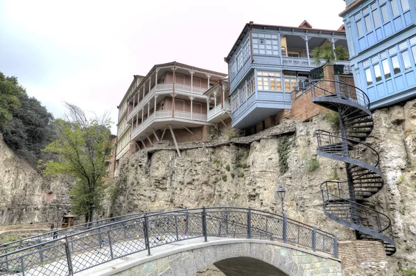 Abanotubani: kükürt banyoları dörtte. Tbilisi. Gürcistan. — Stok fotoğraf