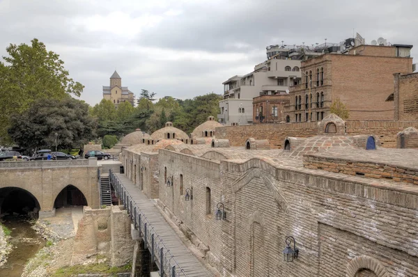 Abanotubani: kükürt banyoları dörtte. Tbilisi. Gürcistan. — Stok fotoğraf