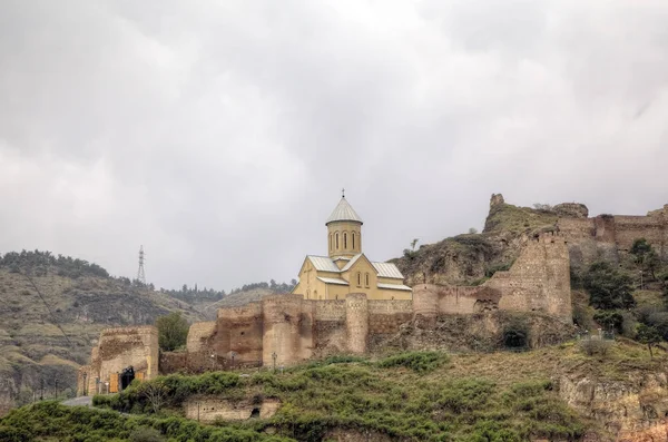 Igreja de São Nicolau. A Fortaleza de Narikala. Tbilisi. Geórgia . — Fotografia de Stock