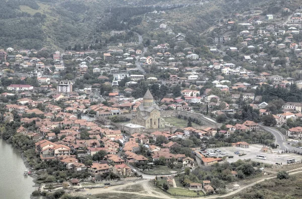 Mtsheta şehir görünümünü. Gürcistan. — Stok fotoğraf